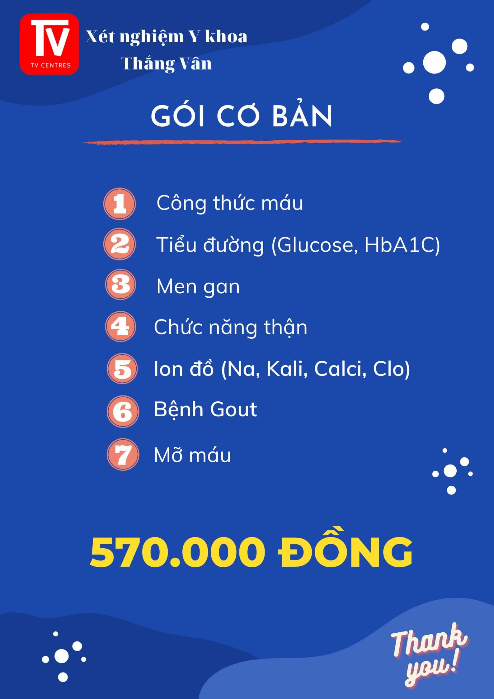 Xét nghiệm Tổng quát Cơ bản
